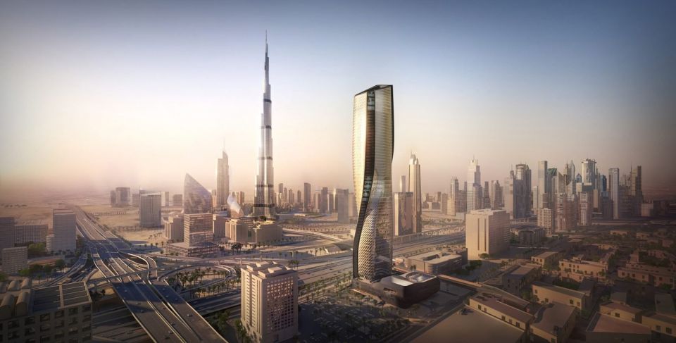 Небоскреб с керамическим фасадом от UNStudioГолландское UNStudio ведет разработку проекта 300-метрового небоскреба в Дубае с фасадом из керамики. Планируется, что башня откроется уже в 2020 году.Новое здание имеет закрученную асимметричную форму. Непрозрачные, выступающие под углом к плоскости фасада керамические козырьки чередуются со стеклом, образуя изогнутые нисходящие линии. В результате помещения получают защиту от прямых солнечных лучей, но, при этом, обеспечены достаточной инсоляцией. Такое решение является простым и одновременно эффективным в условиях климата Дубая.Асимметричная форма здания наследует принцип скульптуры «contrapposto», при котором положение одной части тела противопоставлено положению другой. Это придает объекту ощущение движения. Фасад также имеет динамическую ночную подсветку, имитирующую дыхание. Через весь фасад, снизу доверху, проходит «вертикальный бульвар» - открытый аэродинамический канал, внутри которого расположены затененные балконы с зеленью.Здание будет эксплуатироваться группой отелей Mandarin Oriental. В нем расположится более 250 пятизвездочных номеров. Кроме этого в здании будут офисы, частные квартиры и общественные места. Транспортная система включает 17 лифтов, пять из которых - сервисные.